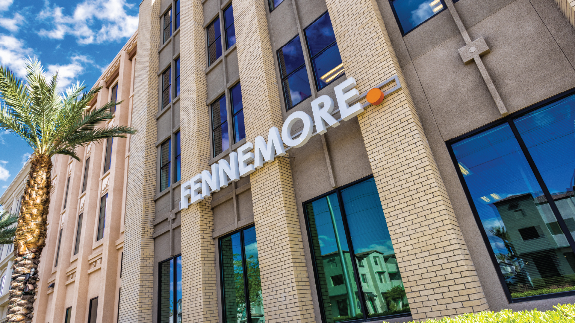Fennemore Sign with Orange Dot 100